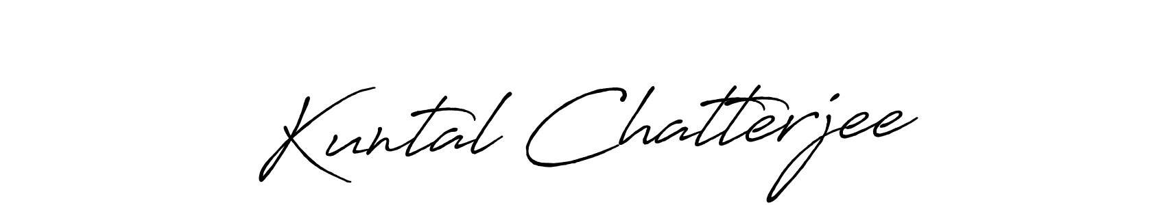 Kuntal Chatterjee stylish signature style. Best Handwritten Sign (Antro_Vectra_Bolder) for my name. Handwritten Signature Collection Ideas for my name Kuntal Chatterjee. Kuntal Chatterjee signature style 7 images and pictures png