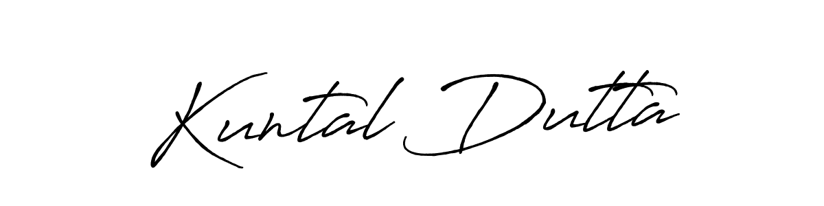 How to Draw Kuntal Dutta signature style? Antro_Vectra_Bolder is a latest design signature styles for name Kuntal Dutta. Kuntal Dutta signature style 7 images and pictures png