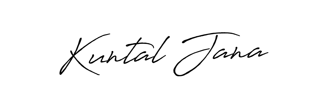 It looks lik you need a new signature style for name Kuntal Jana. Design unique handwritten (Antro_Vectra_Bolder) signature with our free signature maker in just a few clicks. Kuntal Jana signature style 7 images and pictures png