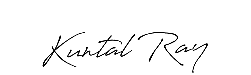 Design your own signature with our free online signature maker. With this signature software, you can create a handwritten (Antro_Vectra_Bolder) signature for name Kuntal Ray. Kuntal Ray signature style 7 images and pictures png