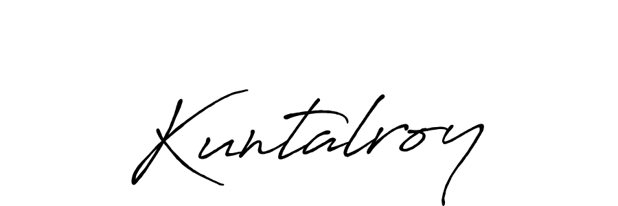 if you are searching for the best signature style for your name Kuntalroy. so please give up your signature search. here we have designed multiple signature styles  using Antro_Vectra_Bolder. Kuntalroy signature style 7 images and pictures png