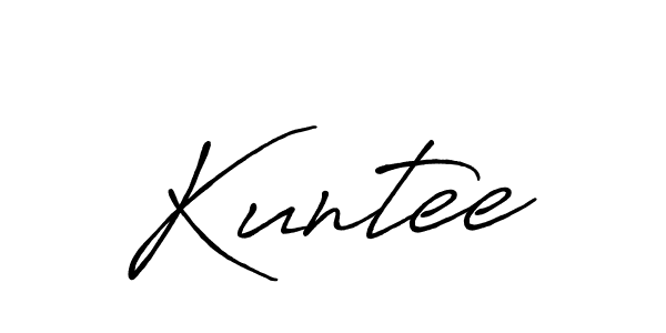 You should practise on your own different ways (Antro_Vectra_Bolder) to write your name (Kuntee) in signature. don't let someone else do it for you. Kuntee signature style 7 images and pictures png