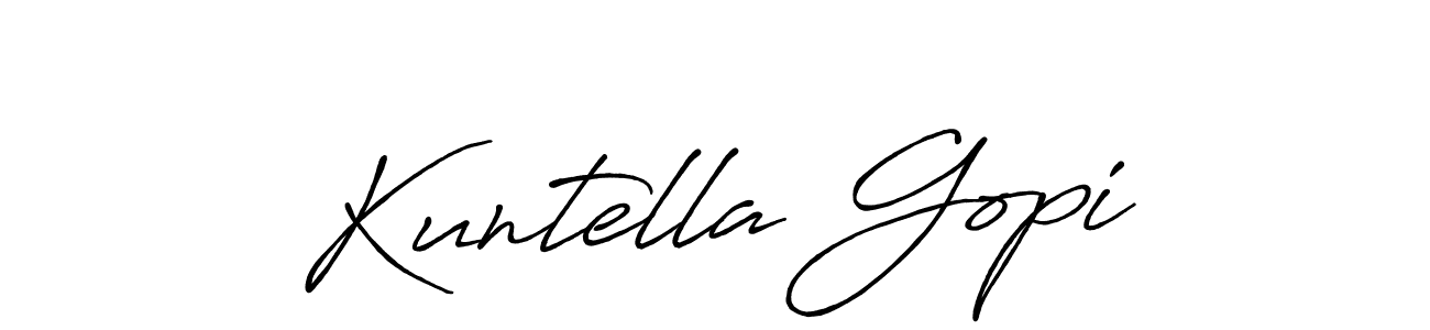 Design your own signature with our free online signature maker. With this signature software, you can create a handwritten (Antro_Vectra_Bolder) signature for name Kuntella Gopi. Kuntella Gopi signature style 7 images and pictures png