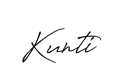 Once you've used our free online signature maker to create your best signature Antro_Vectra_Bolder style, it's time to enjoy all of the benefits that Kunti name signing documents. Kunti signature style 7 images and pictures png