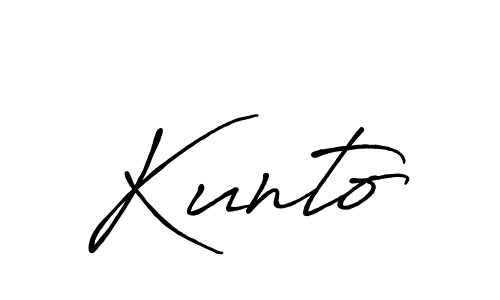 This is the best signature style for the Kunto name. Also you like these signature font (Antro_Vectra_Bolder). Mix name signature. Kunto signature style 7 images and pictures png