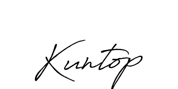 How to make Kuntop signature? Antro_Vectra_Bolder is a professional autograph style. Create handwritten signature for Kuntop name. Kuntop signature style 7 images and pictures png