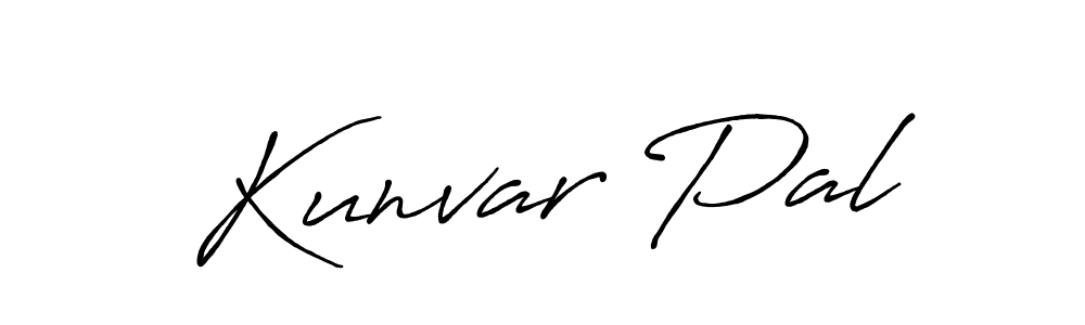 You should practise on your own different ways (Antro_Vectra_Bolder) to write your name (Kunvar Pal) in signature. don't let someone else do it for you. Kunvar Pal signature style 7 images and pictures png