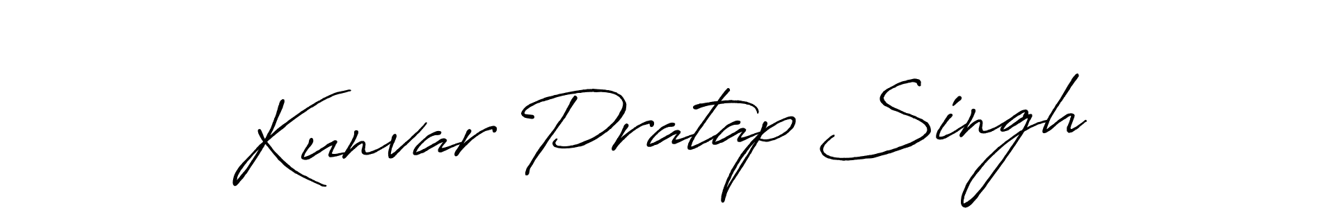 Make a beautiful signature design for name Kunvar Pratap Singh. With this signature (Antro_Vectra_Bolder) style, you can create a handwritten signature for free. Kunvar Pratap Singh signature style 7 images and pictures png