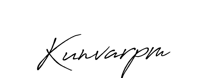 Make a beautiful signature design for name Kunvarpm. With this signature (Antro_Vectra_Bolder) style, you can create a handwritten signature for free. Kunvarpm signature style 7 images and pictures png