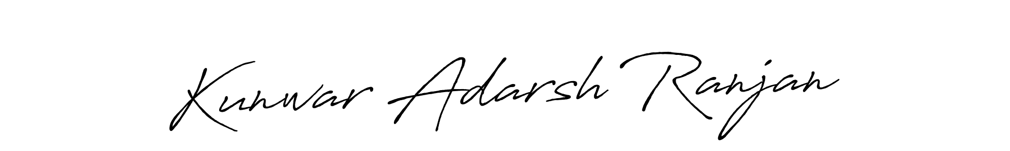 Make a beautiful signature design for name Kunwar Adarsh Ranjan. Use this online signature maker to create a handwritten signature for free. Kunwar Adarsh Ranjan signature style 7 images and pictures png