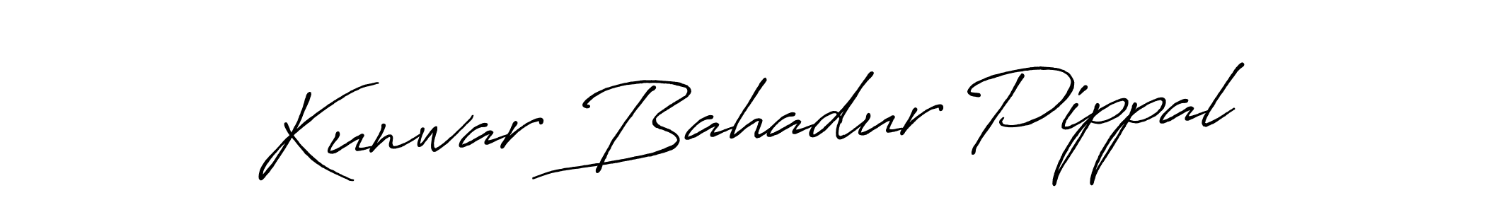 Kunwar Bahadur Pippal stylish signature style. Best Handwritten Sign (Antro_Vectra_Bolder) for my name. Handwritten Signature Collection Ideas for my name Kunwar Bahadur Pippal. Kunwar Bahadur Pippal signature style 7 images and pictures png