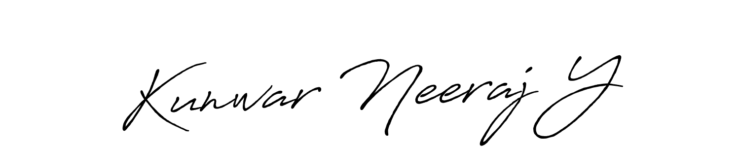 Design your own signature with our free online signature maker. With this signature software, you can create a handwritten (Antro_Vectra_Bolder) signature for name Kunwar Neeraj Y. Kunwar Neeraj Y signature style 7 images and pictures png