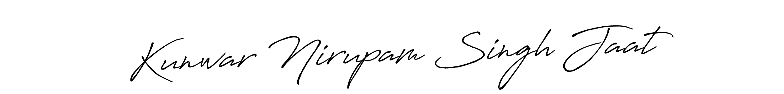 Antro_Vectra_Bolder is a professional signature style that is perfect for those who want to add a touch of class to their signature. It is also a great choice for those who want to make their signature more unique. Get Kunwar Nirupam Singh Jaat name to fancy signature for free. Kunwar Nirupam Singh Jaat signature style 7 images and pictures png