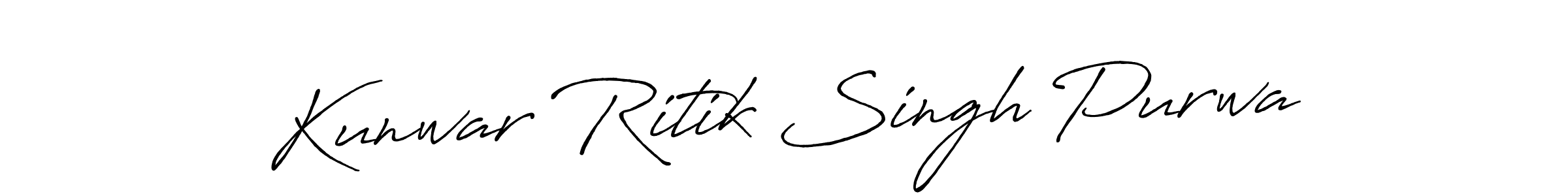 Also we have Kunwar Ritik Singh Purwa name is the best signature style. Create professional handwritten signature collection using Antro_Vectra_Bolder autograph style. Kunwar Ritik Singh Purwa signature style 7 images and pictures png