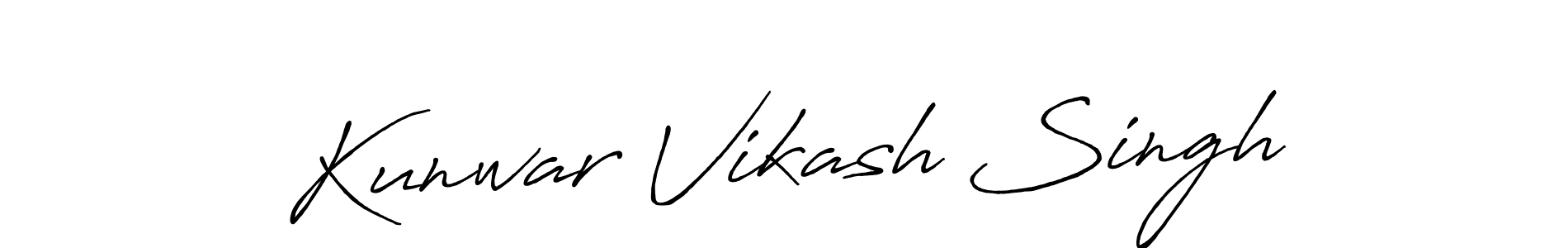 It looks lik you need a new signature style for name Kunwar Vikash Singh. Design unique handwritten (Antro_Vectra_Bolder) signature with our free signature maker in just a few clicks. Kunwar Vikash Singh signature style 7 images and pictures png