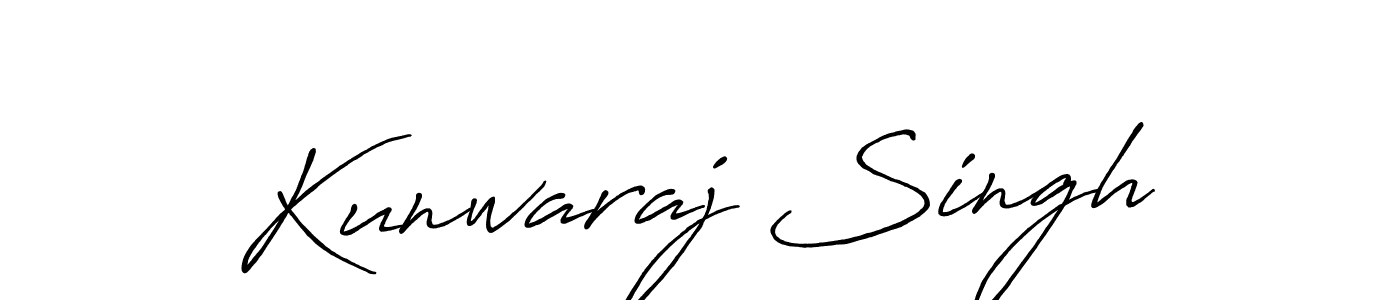 Kunwaraj Singh stylish signature style. Best Handwritten Sign (Antro_Vectra_Bolder) for my name. Handwritten Signature Collection Ideas for my name Kunwaraj Singh. Kunwaraj Singh signature style 7 images and pictures png