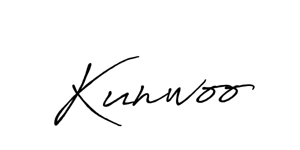 Best and Professional Signature Style for Kunwoo. Antro_Vectra_Bolder Best Signature Style Collection. Kunwoo signature style 7 images and pictures png