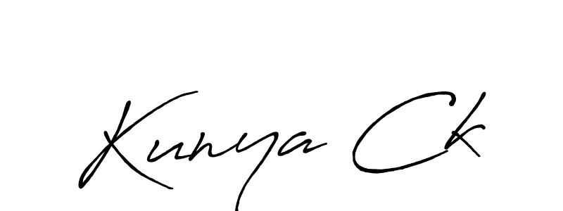 Make a short Kunya Ck signature style. Manage your documents anywhere anytime using Antro_Vectra_Bolder. Create and add eSignatures, submit forms, share and send files easily. Kunya Ck signature style 7 images and pictures png