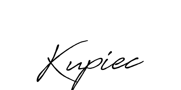 Create a beautiful signature design for name Kupiec. With this signature (Antro_Vectra_Bolder) fonts, you can make a handwritten signature for free. Kupiec signature style 7 images and pictures png