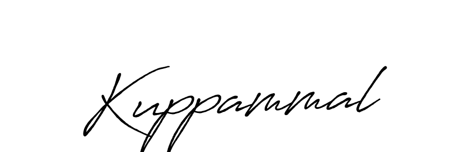 Make a beautiful signature design for name Kuppammal. With this signature (Antro_Vectra_Bolder) style, you can create a handwritten signature for free. Kuppammal signature style 7 images and pictures png