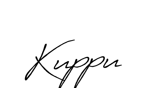 Kuppu stylish signature style. Best Handwritten Sign (Antro_Vectra_Bolder) for my name. Handwritten Signature Collection Ideas for my name Kuppu. Kuppu signature style 7 images and pictures png