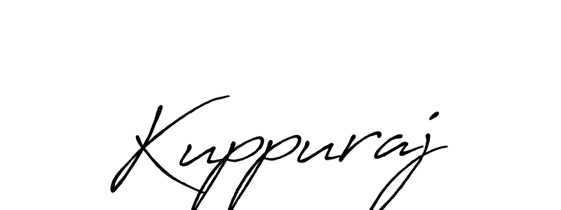 Use a signature maker to create a handwritten signature online. With this signature software, you can design (Antro_Vectra_Bolder) your own signature for name Kuppuraj. Kuppuraj signature style 7 images and pictures png