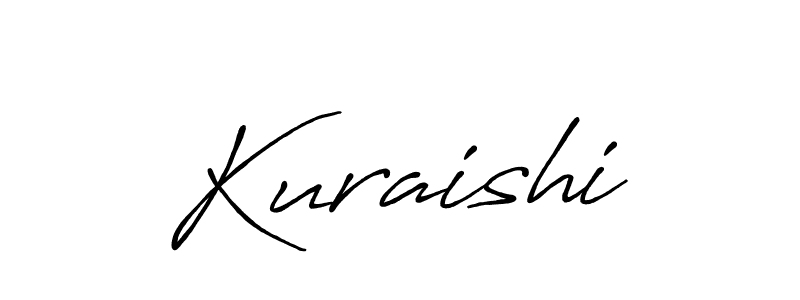 Use a signature maker to create a handwritten signature online. With this signature software, you can design (Antro_Vectra_Bolder) your own signature for name Kuraishi. Kuraishi signature style 7 images and pictures png
