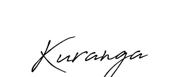 Make a beautiful signature design for name Kuranga. With this signature (Antro_Vectra_Bolder) style, you can create a handwritten signature for free. Kuranga signature style 7 images and pictures png