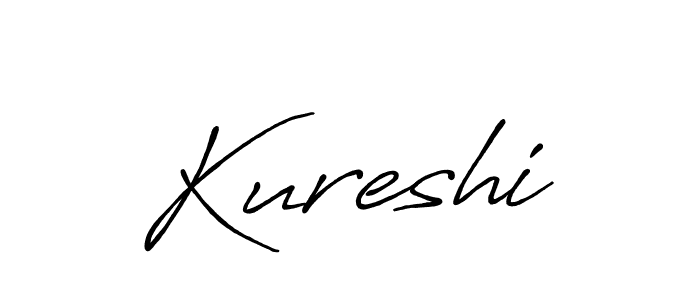 Make a beautiful signature design for name Kureshi. With this signature (Antro_Vectra_Bolder) style, you can create a handwritten signature for free. Kureshi signature style 7 images and pictures png