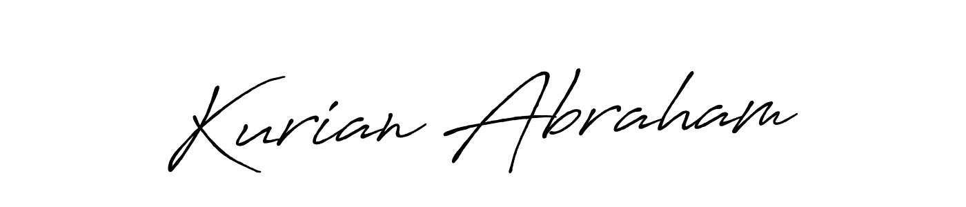 Create a beautiful signature design for name Kurian Abraham. With this signature (Antro_Vectra_Bolder) fonts, you can make a handwritten signature for free. Kurian Abraham signature style 7 images and pictures png