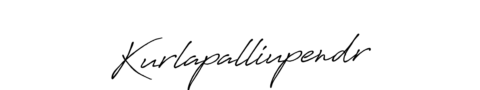Make a beautiful signature design for name Kurlapalliupendr. With this signature (Antro_Vectra_Bolder) style, you can create a handwritten signature for free. Kurlapalliupendr signature style 7 images and pictures png