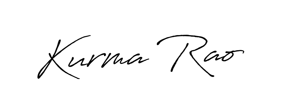 Make a beautiful signature design for name Kurma Rao. With this signature (Antro_Vectra_Bolder) style, you can create a handwritten signature for free. Kurma Rao signature style 7 images and pictures png