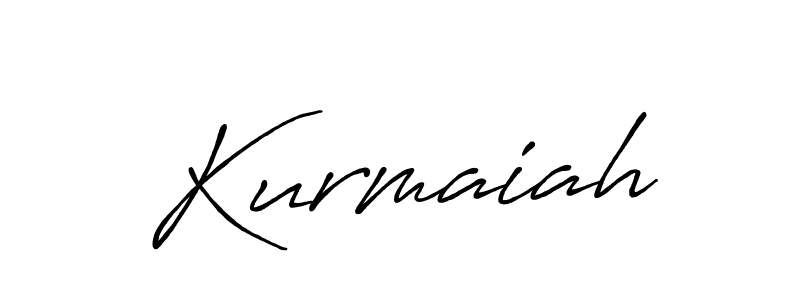 Make a beautiful signature design for name Kurmaiah. With this signature (Antro_Vectra_Bolder) style, you can create a handwritten signature for free. Kurmaiah signature style 7 images and pictures png