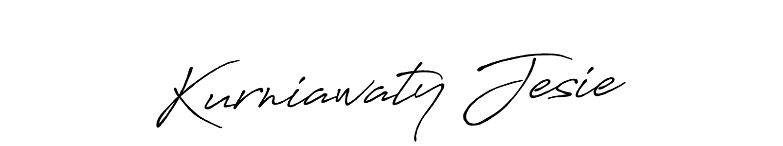 Also we have Kurniawaty Jesie name is the best signature style. Create professional handwritten signature collection using Antro_Vectra_Bolder autograph style. Kurniawaty Jesie signature style 7 images and pictures png