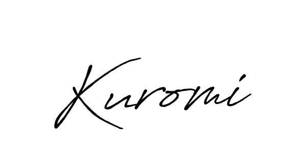 Kuromi stylish signature style. Best Handwritten Sign (Antro_Vectra_Bolder) for my name. Handwritten Signature Collection Ideas for my name Kuromi. Kuromi signature style 7 images and pictures png