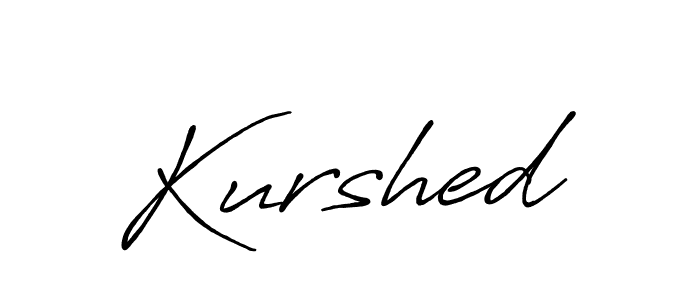 Kurshed stylish signature style. Best Handwritten Sign (Antro_Vectra_Bolder) for my name. Handwritten Signature Collection Ideas for my name Kurshed. Kurshed signature style 7 images and pictures png