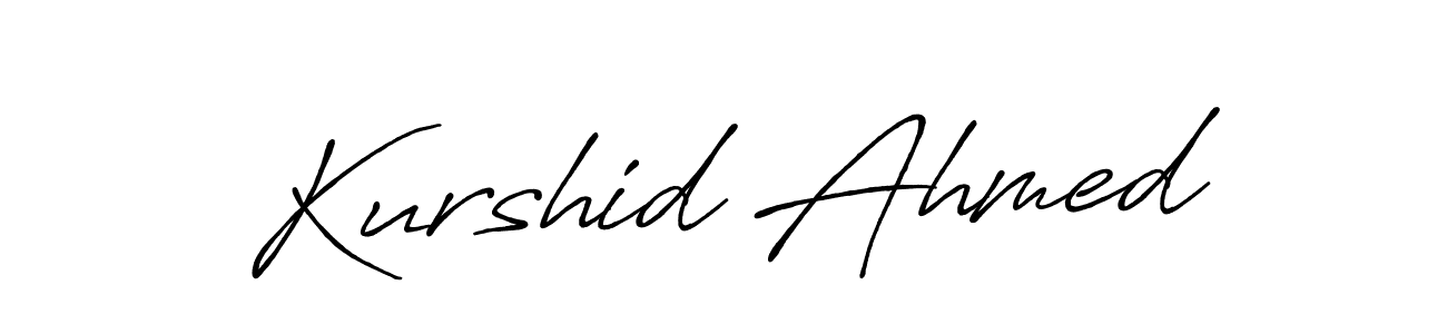 Make a beautiful signature design for name Kurshid Ahmed. Use this online signature maker to create a handwritten signature for free. Kurshid Ahmed signature style 7 images and pictures png