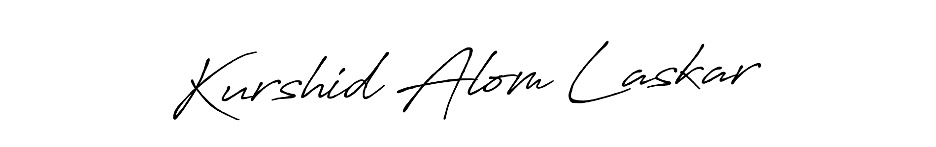 How to make Kurshid Alom Laskar signature? Antro_Vectra_Bolder is a professional autograph style. Create handwritten signature for Kurshid Alom Laskar name. Kurshid Alom Laskar signature style 7 images and pictures png