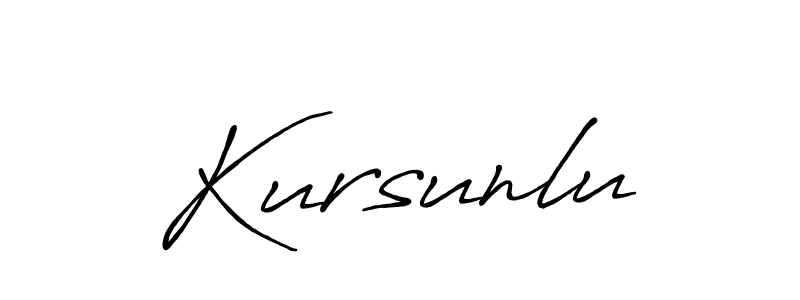 Once you've used our free online signature maker to create your best signature Antro_Vectra_Bolder style, it's time to enjoy all of the benefits that Kursunlu name signing documents. Kursunlu signature style 7 images and pictures png