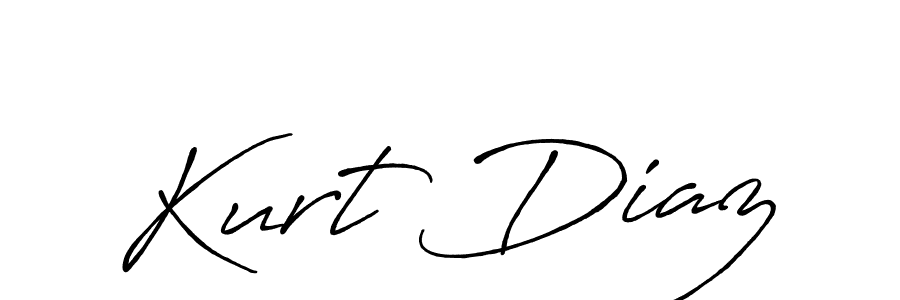 How to make Kurt Diaz name signature. Use Antro_Vectra_Bolder style for creating short signs online. This is the latest handwritten sign. Kurt Diaz signature style 7 images and pictures png