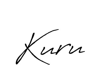Make a beautiful signature design for name Kuru. With this signature (Antro_Vectra_Bolder) style, you can create a handwritten signature for free. Kuru signature style 7 images and pictures png