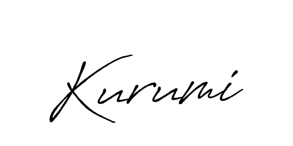 Design your own signature with our free online signature maker. With this signature software, you can create a handwritten (Antro_Vectra_Bolder) signature for name Kurumi. Kurumi signature style 7 images and pictures png