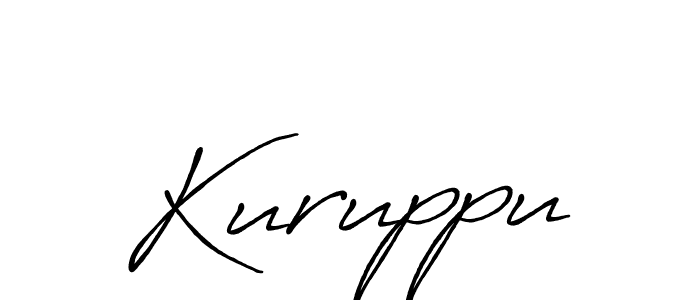 How to make Kuruppu name signature. Use Antro_Vectra_Bolder style for creating short signs online. This is the latest handwritten sign. Kuruppu signature style 7 images and pictures png