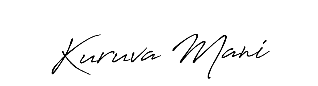 Design your own signature with our free online signature maker. With this signature software, you can create a handwritten (Antro_Vectra_Bolder) signature for name Kuruva Mani. Kuruva Mani signature style 7 images and pictures png