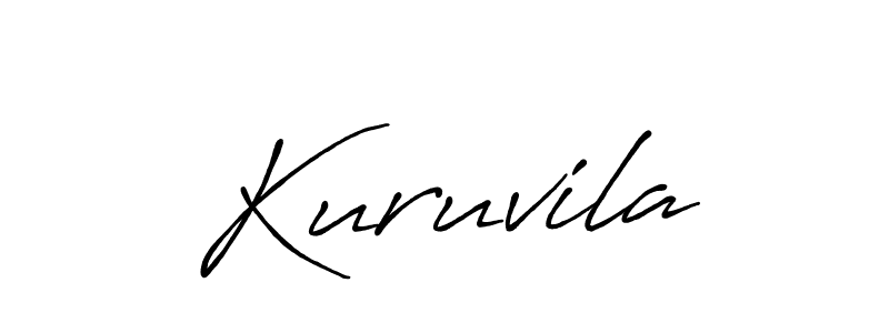 Kuruvila stylish signature style. Best Handwritten Sign (Antro_Vectra_Bolder) for my name. Handwritten Signature Collection Ideas for my name Kuruvila. Kuruvila signature style 7 images and pictures png