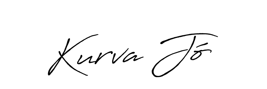 How to make Kurva Jó name signature. Use Antro_Vectra_Bolder style for creating short signs online. This is the latest handwritten sign. Kurva Jó signature style 7 images and pictures png
