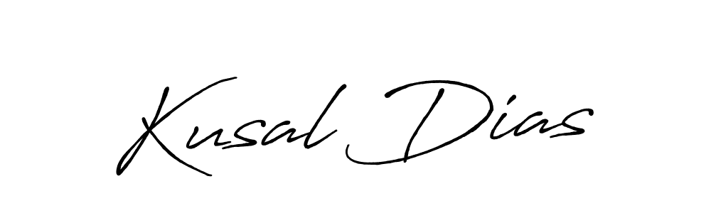 Design your own signature with our free online signature maker. With this signature software, you can create a handwritten (Antro_Vectra_Bolder) signature for name Kusal Dias. Kusal Dias signature style 7 images and pictures png