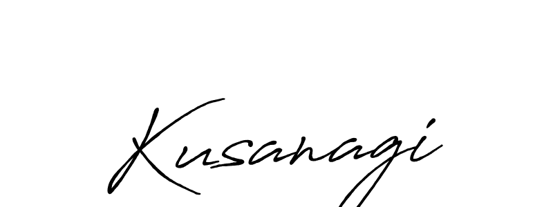 How to make Kusanagi signature? Antro_Vectra_Bolder is a professional autograph style. Create handwritten signature for Kusanagi name. Kusanagi signature style 7 images and pictures png