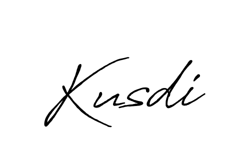 Use a signature maker to create a handwritten signature online. With this signature software, you can design (Antro_Vectra_Bolder) your own signature for name Kusdi. Kusdi signature style 7 images and pictures png