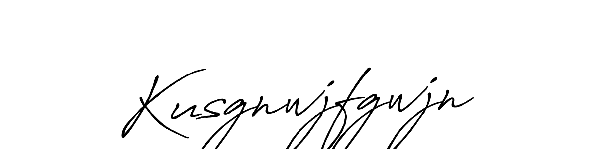 The best way (Antro_Vectra_Bolder) to make a short signature is to pick only two or three words in your name. The name Kusgnwjfgwjn include a total of six letters. For converting this name. Kusgnwjfgwjn signature style 7 images and pictures png